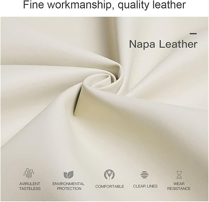 Luxury NAPPA Headrest Compatible For Mercedes Maybach S-Class Leather Lumbar Pillows Car Neck Travel Seat Cushion Support Car Accessories(Beige black Maybac)