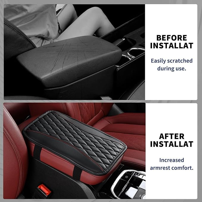 Auto Center Console Pad for Acura MDX(2006-2013) Accessories Car Armrest Cushion Protects Your armrest and Feels Comfortable on Your Elbows and arms