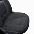 Luxury PU Leather Car Seat Cover Protector Front, Bottom Single Seat Cover-Compatible with 90% Vehicles (Width 20.8 ×deep 21×Thick 0.2 inch) (Black)