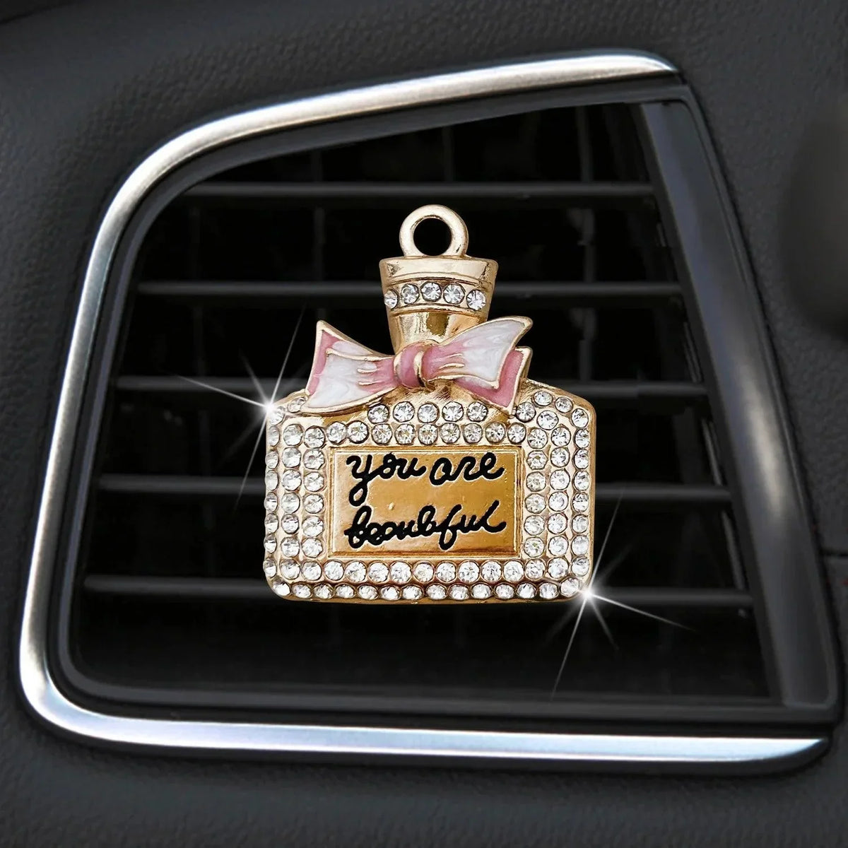 Diamond Bowknot Car Air Vent Perfume Clip Diffuser Auto Interior