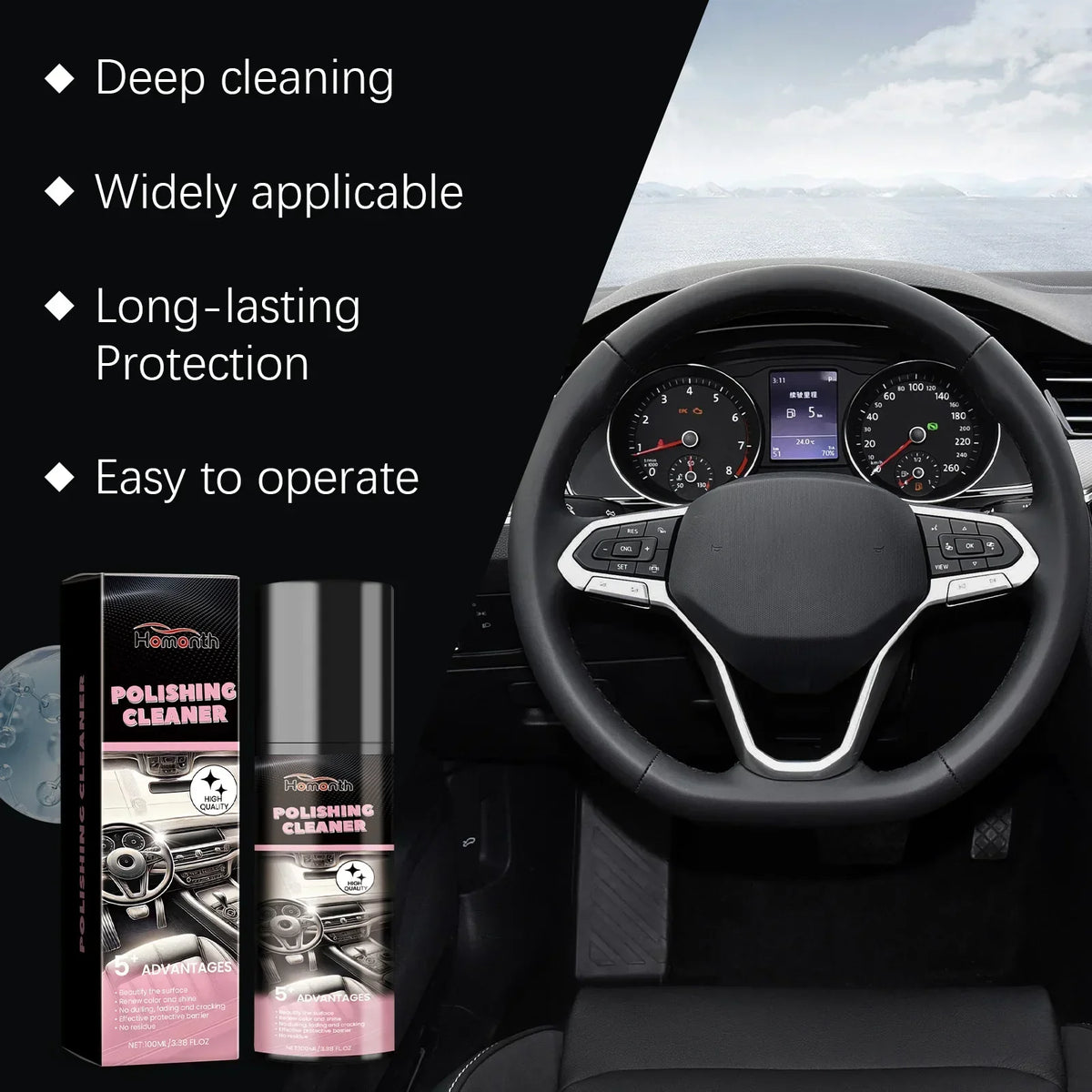 Car Plastic Restorer – Back to Black Gloss Interior Polish & Repair Coating