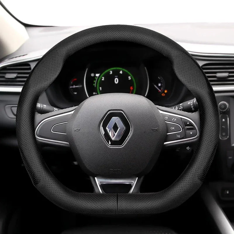 Renault Ultra-Thin Breathable Leather Steering Wheel Cover
