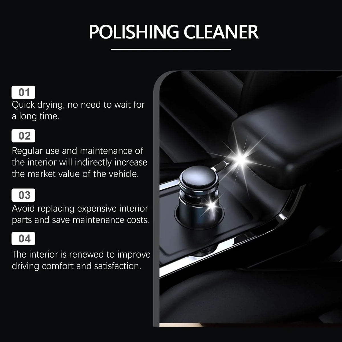 Car Plastic Restorer – Back to Black Gloss Interior Polish & Repair Coating
