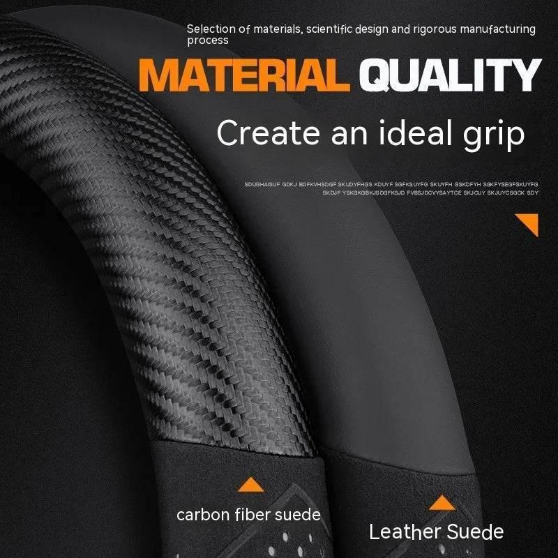 Polestar Carbon Fiber Suede Steering Wheel Cover