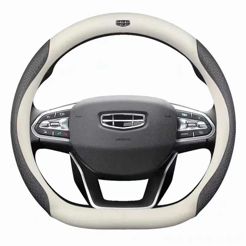 Geely Carbon Fiber Leather Steering Wheel Cover