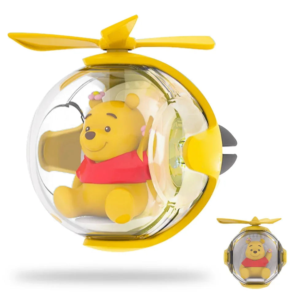 Winnie the Pooh Flying Ball Car Air Freshener With LED Light
