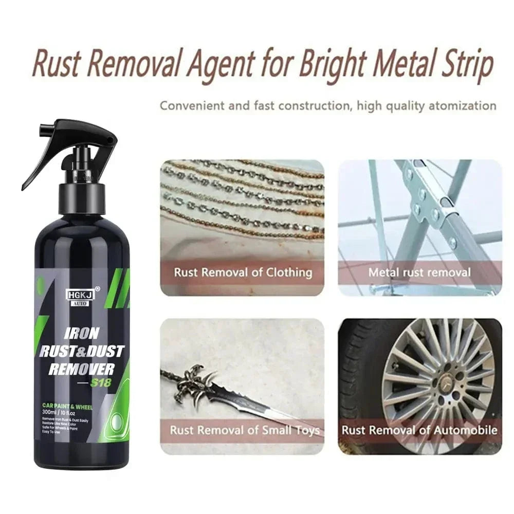 Iron Powder & Rust Remover Spray for Metal Surface Protection