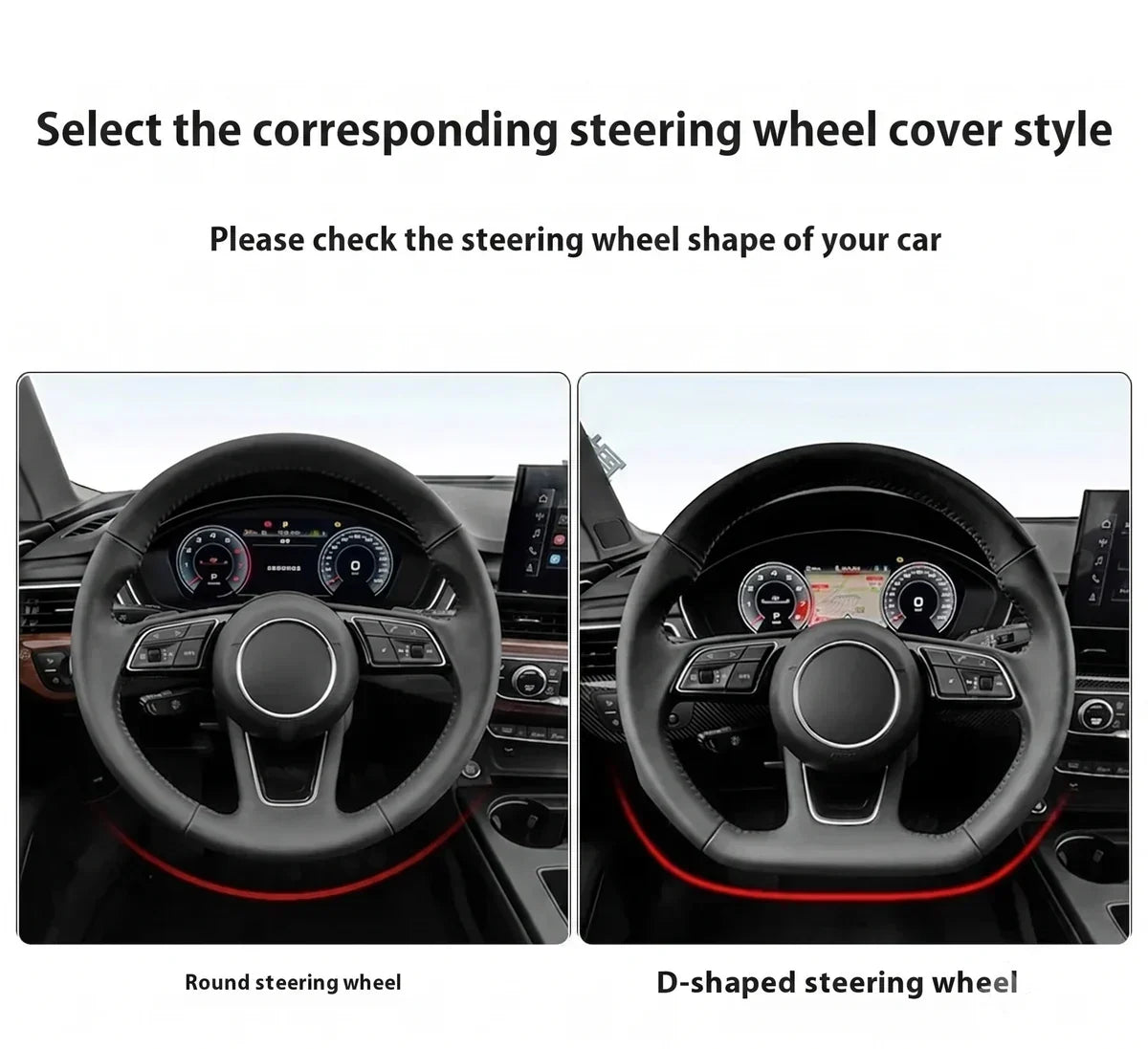 Ford Suede Steering Wheel Cover